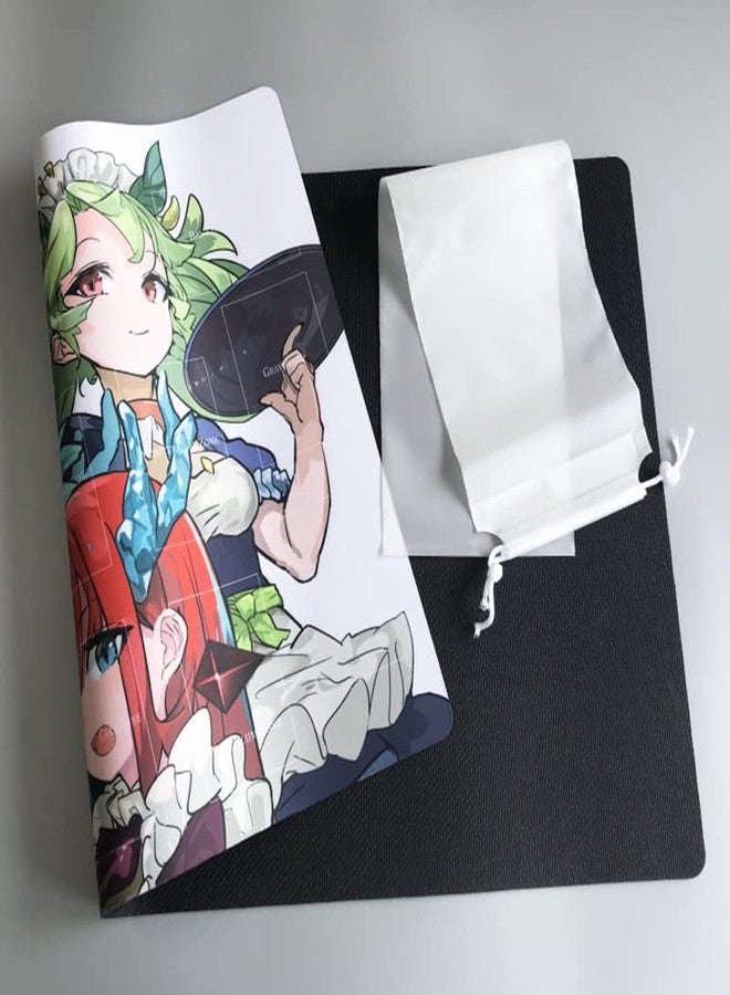 Mlikemat بساط لعب جديد من Mlikemat، مناسب لألعاب بطاقات التداول Dragonmaid Deck TCG CCG، مع حقيبة مجانية. - Image 3